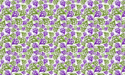 seamless background with flowers