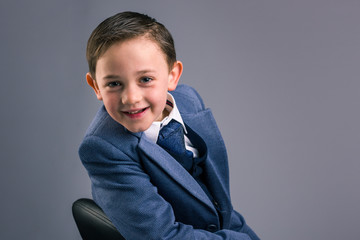 Portrait of boy smiling