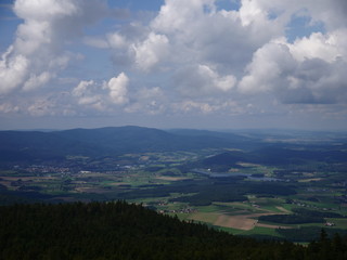Furth im Wald, Bayern: Ausblick auf die Stadt vom Hohenbogen