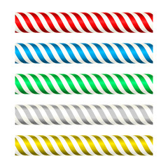 Seamless metallic stripped bars in several bright colors.