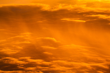 Beautiful Evening Golden Sky