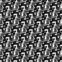 monochrome pixels geometric abstract background