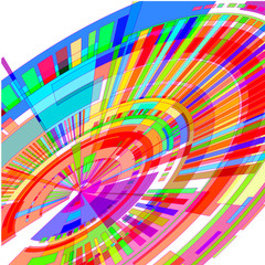Fototapeta premium Colored 3d disk 