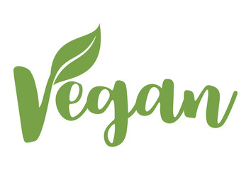 Vegan icon isolated on white background, Vector.