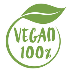 Vegan icon isolated on white background, Vector.