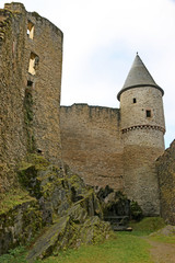 Fototapeta na wymiar Bourscheid Castle, Luxembourg
