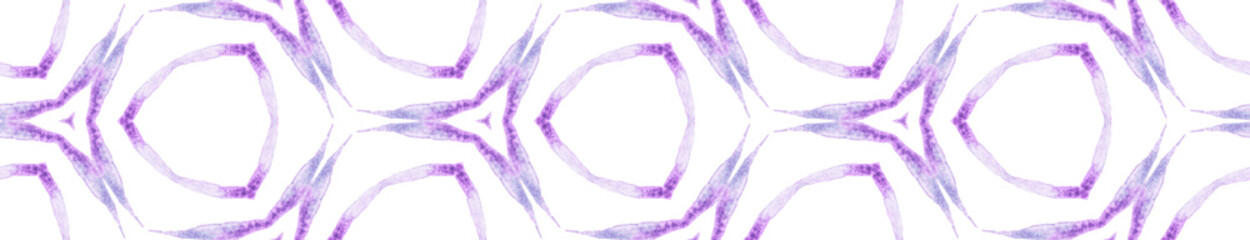 Purple geometric foliage Seamless Border Scroll. G