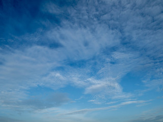 Naklejka na ściany i meble Sky with clouds in the evening