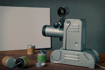 Fototapeta premium old film projector