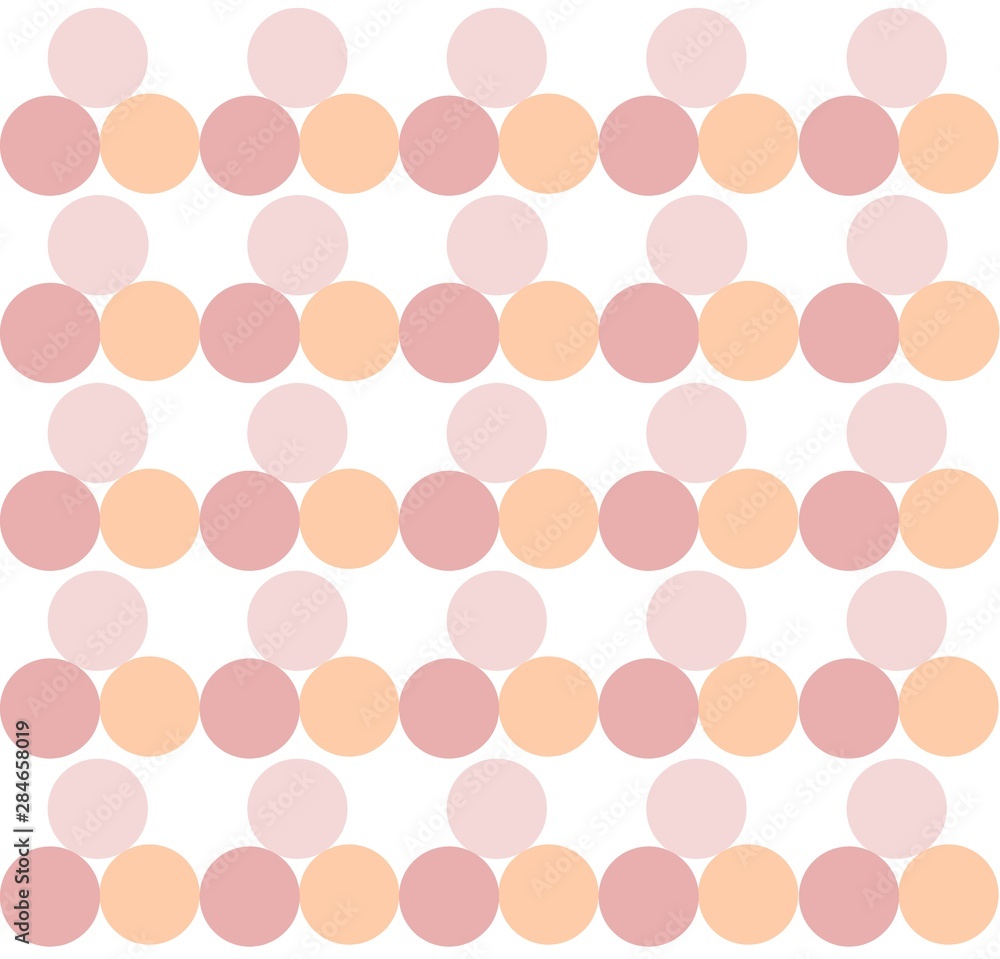 Poster seamless color vector pattern background with circles