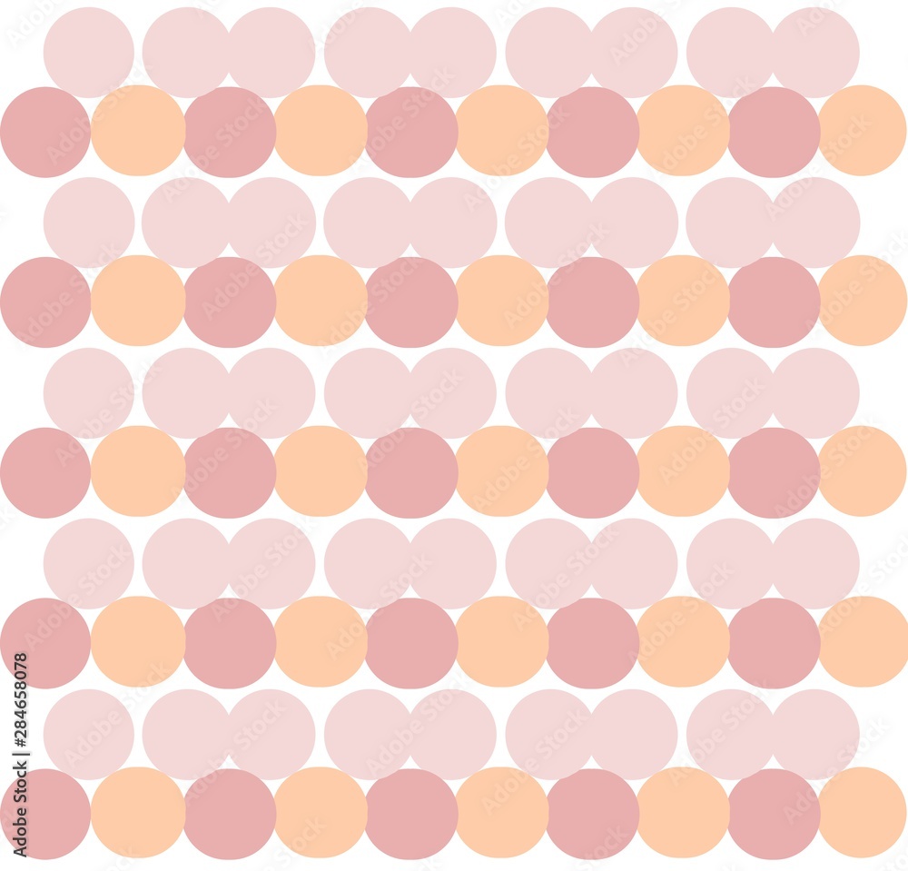 Poster seamless color vector pattern background with circles