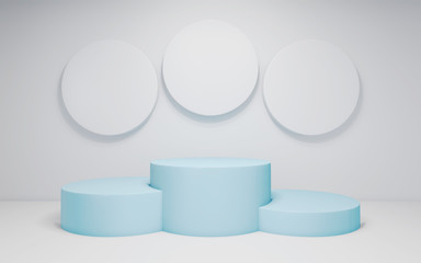 モックアップなどをディスプレイするショーケースをイメージしたシンプルな台座