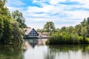 Obraz premium Lake Preddvor, Hrib, Slovenia, Europe