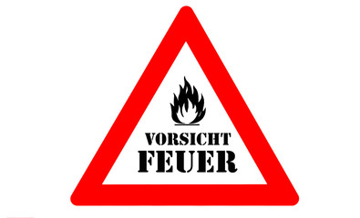 Obraz premium Feuergefahr