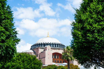 Fototapeta na wymiar Hagia Sophia or Ayasofya Mosque, Istanbul