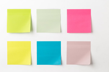 Set of colorful sticky notes