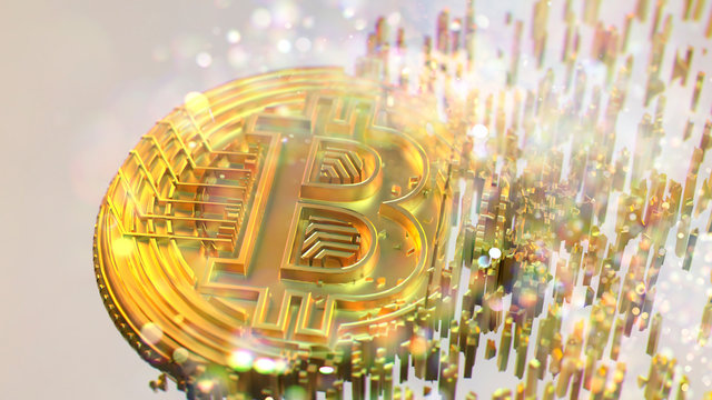 3d rendering global digital crypto currency mining future finance revolution isolated plain blue background copy space facebook coin