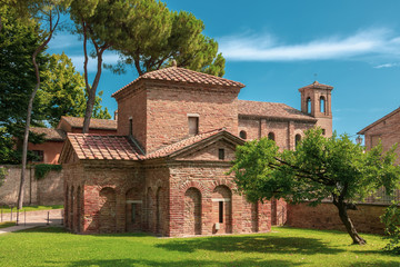 Ravenna, Italy - Outside View of the Galla Placidia Mausoleum (UNESCO World Heritage)