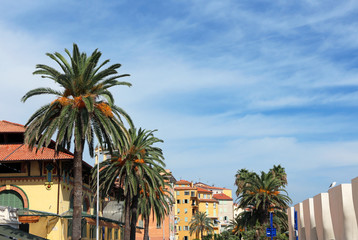 Fototapeta premium Menton old town, French Riviera