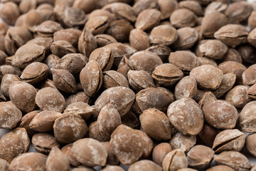 delicious nutritious fried apricot pits with salt