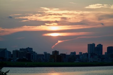 Obraz premium 平井大橋周辺から見た景色
