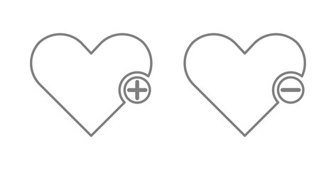 heart add symbol icon