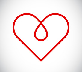 heart drop icon