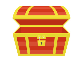 空の宝箱のイラスト