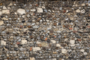 Pebble stone block and red brick wall texture graphic resource