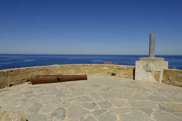 Der Wachturm Torre d’Albarca auf der Halbinsel Llevant im Naturpark Llevant, Mallorca, Balearen, Spanien