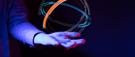 Global network concept. 3D rendering