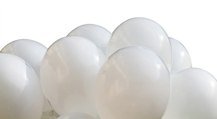 Big white balloons