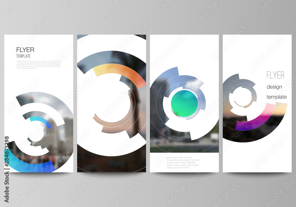 Poster the minimalistic vector illustration of the editable layout of flyer, banner design templates. futur