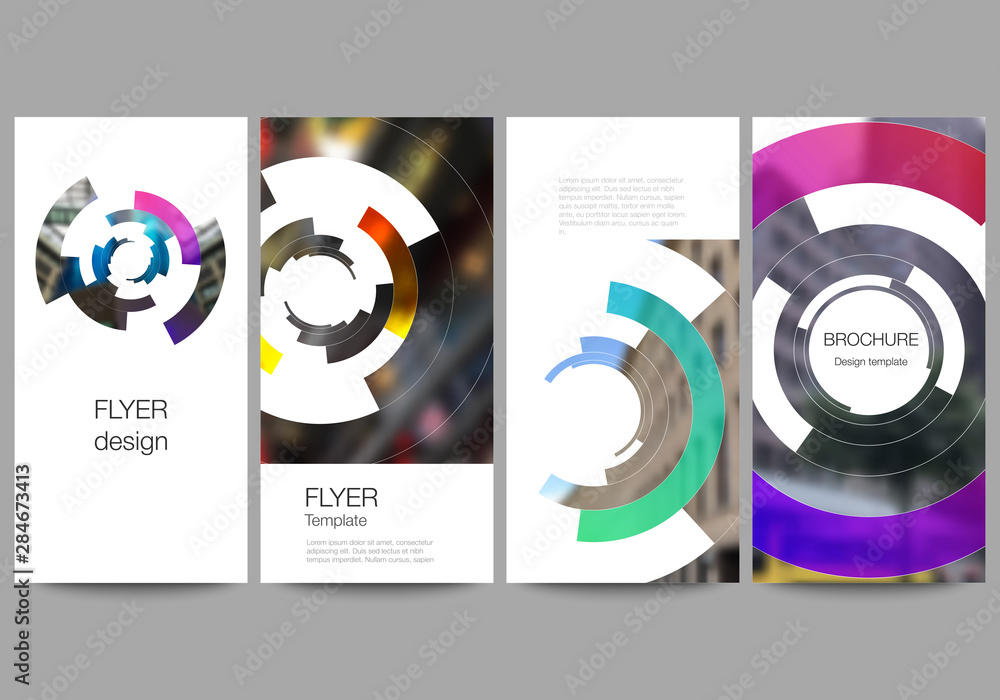 Poster the minimalistic vector illustration of the editable layout of flyer, banner design templates. futur