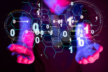 Software, web development, programming concept. Abstract Programming