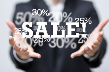 SALE CONCEPT DIGITAL in hand