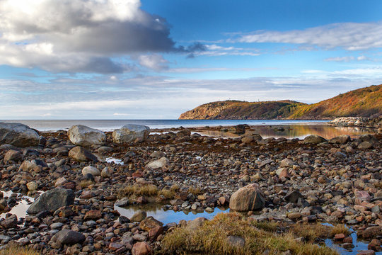 view of mountains and sea at Kullen in Sk&aring;ne, Sweden