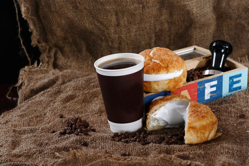 A cappuccino is an espresso based coffee drink that originated in Italy, and is traditionally prepared with steam milk foam.