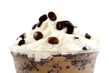 A cappuccino is an espresso based coffee drink that originated in Italy, and is traditionally prepared with steam milk foam.