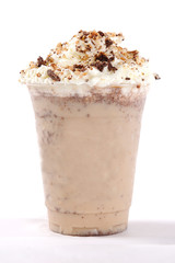 A cappuccino is an espresso based coffee drink that originated in Italy, and is traditionally prepared with steam milk foam.