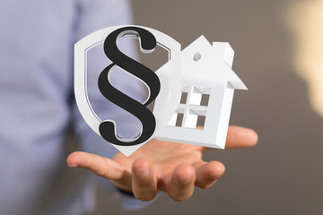 law house contract in hand