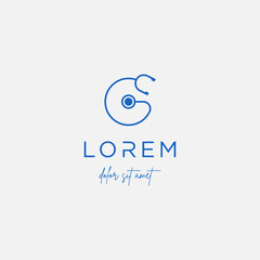 Stethoscope g letter logo vector design icon