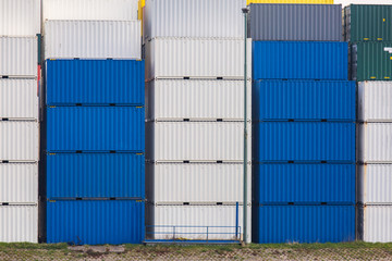 Cargo Containers Goods Stack
