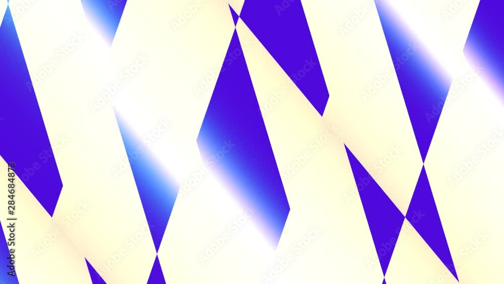 Poster shards of blue and white hall of mirrors effect moving endless loop