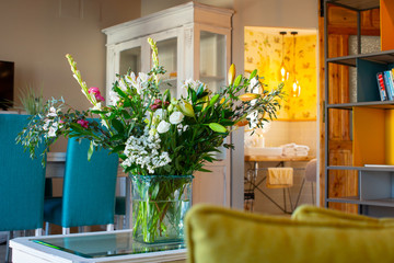 indoor decoration with colours ideas for hotel