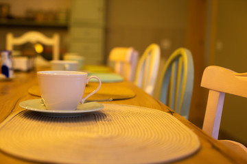 Breakfast meals and indoor decoration