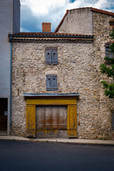 dissused shop front in old french town #1