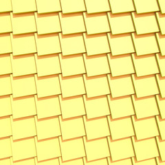 Two tone squares extruded abstract background. 3D