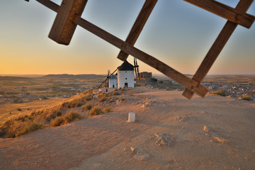old Spanish wind mills Don Quijote