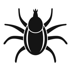Dog mite icon. Simple illustration of dog mite vector icon for web design isolated on white background